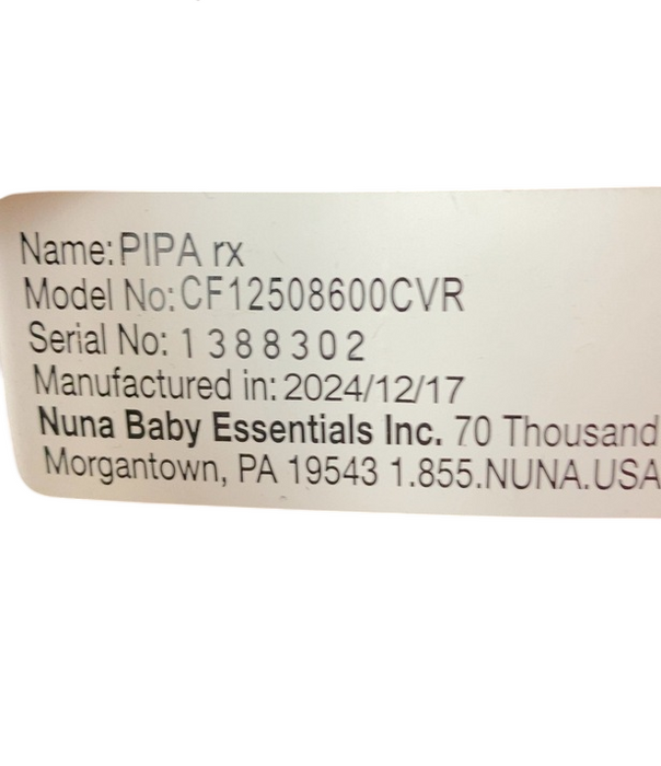 Shop Nuna PIPA rx Infant Car Seat, 2024, Caviar at GoodBuy Gear