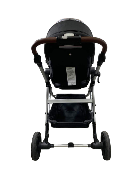 Mockingbird Single to Double 2.0 Stroller, 2024, Silver with Penny Leather, Windowpane, Black