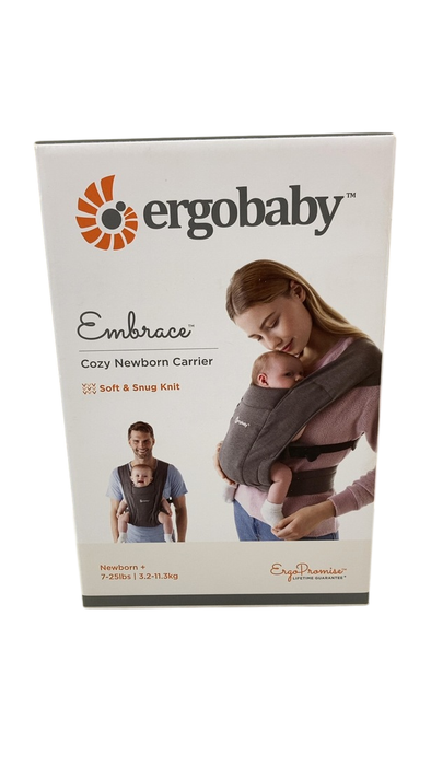 Shop Ergobaby Embrace Baby Carrier, Heather grey, Knit at GoodBuy Gear