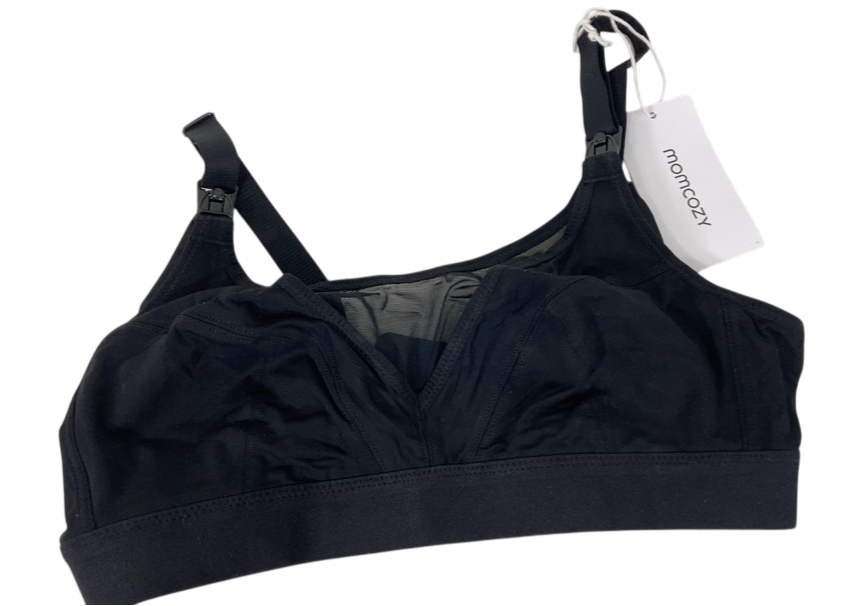 Shop Momcozy Bamboo Ultra-Soft & Cool Breeze Pumping & Nursing Bra, M at GoodBuy Gear