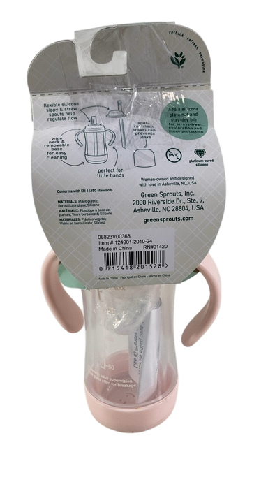 Shop Green Sprouts Glass Sip And Straw Cup, Pink at GoodBuy Gear