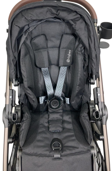 Shop Cybex Gazelle S Modular Stroller, 2024, Moon Black, Taupe Frame at GoodBuy Gear