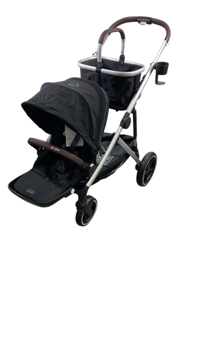Shop Cybex Gazelle S Modular Stroller, 2024, Moon Black, Silver Frame at GoodBuy Gear
