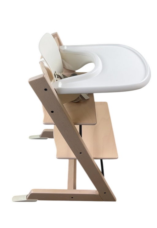 Shop Stokke Tripp Trapp High Chair with Baby Set and Tray, Serene Pink, White at GoodBuy Gear