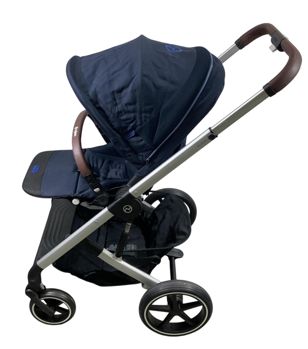 Shop Cybex Balios S Lux Stroller, 2023, Ocean Blue, Silver at GoodBuy Gear