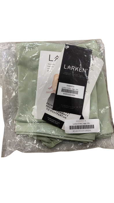 Shop Larken The Larken X Nursing Bra, Sage, XXLarge at GoodBuy Gear