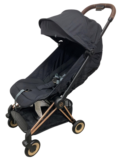 Shop Cybex Coya Stroller, 2023, Rose Gold, Sepia Black at GoodBuy Gear