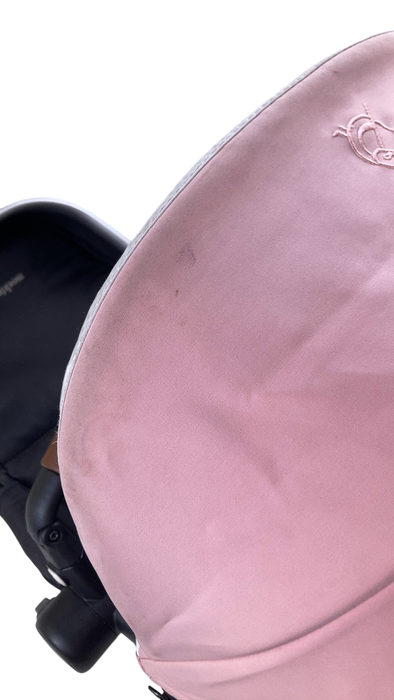 Shop Mockingbird 2nd Seat Kit with Extendable Canopy, Bloom, Silver With Penny Leather, Watercolor Drops at GoodBuy Gear