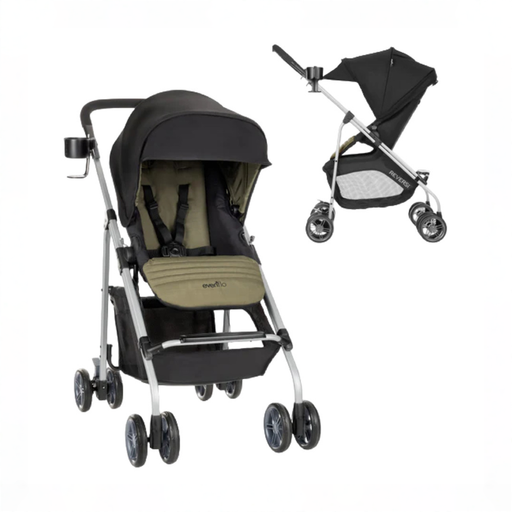 Shop Evenflo Reversi Lightweight Reversible Stroller, 2025, Leonis Green at GoodBuy Gear