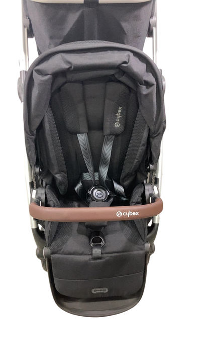 Shop Cybex Gazelle S Modular Stroller, 2024, Moon Black, Silver Frame at GoodBuy Gear