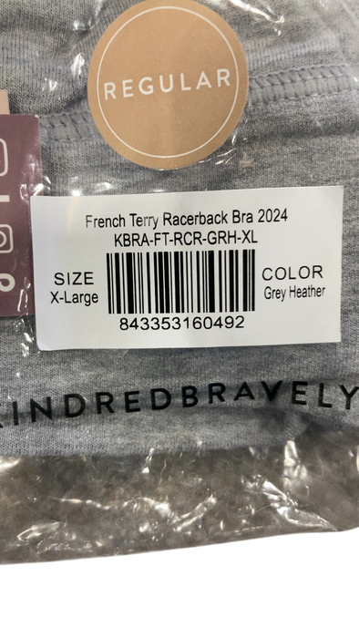 Shop Kindred Bravely French Terry Racerback Nursing and Sleep Bra, Grey Heather, XL at GoodBuy Gear