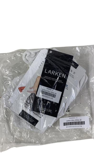 Shop Larken The Larken X Nursing Bra, Medium, White at GoodBuy Gear