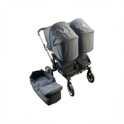 Shop DRAFT - Bugaboo Donkey 5 Duo Stroller, 2021, Graphite, Stormy Blue, Stormy Blue at GoodBuy Gear