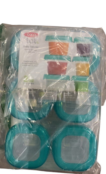 Shop OXO Tot Baby Blocks Plastic Freezer Storage Containers 6-Pack, Teal, 2 oz at GoodBuy Gear
