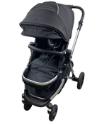 Shop Mockingbird Single to Double 2.0 Stroller, 2024, Black, Silver With Black Leather, Windowpane at GoodBuy Gear