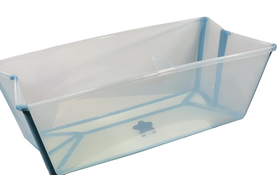 Shop Stokke Flexi Bath Foldable Baby Bathtub, Ocean Blue, XLarge at GoodBuy Gear