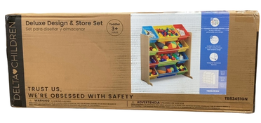 Shop Delta Children Kids Toy Storage Organizer, Natural Wood/Primary Color at GoodBuy Gear