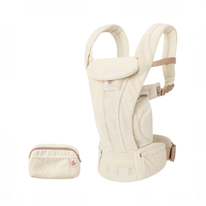 Shop Ergobaby Omni Deluxe Baby Carrier, Luminous ivory, Mesh at GoodBuy Gear