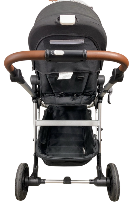 Shop Mockingbird Single to Double 2.0 Stroller, 2024, Black, Silver With Penny Leather, Windowpane at GoodBuy Gear