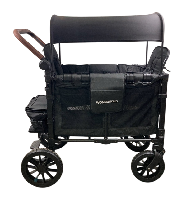 Wonderfold W2 Luxe Multifunctional Double Stroller Wagon, 2024, Volcanic Black