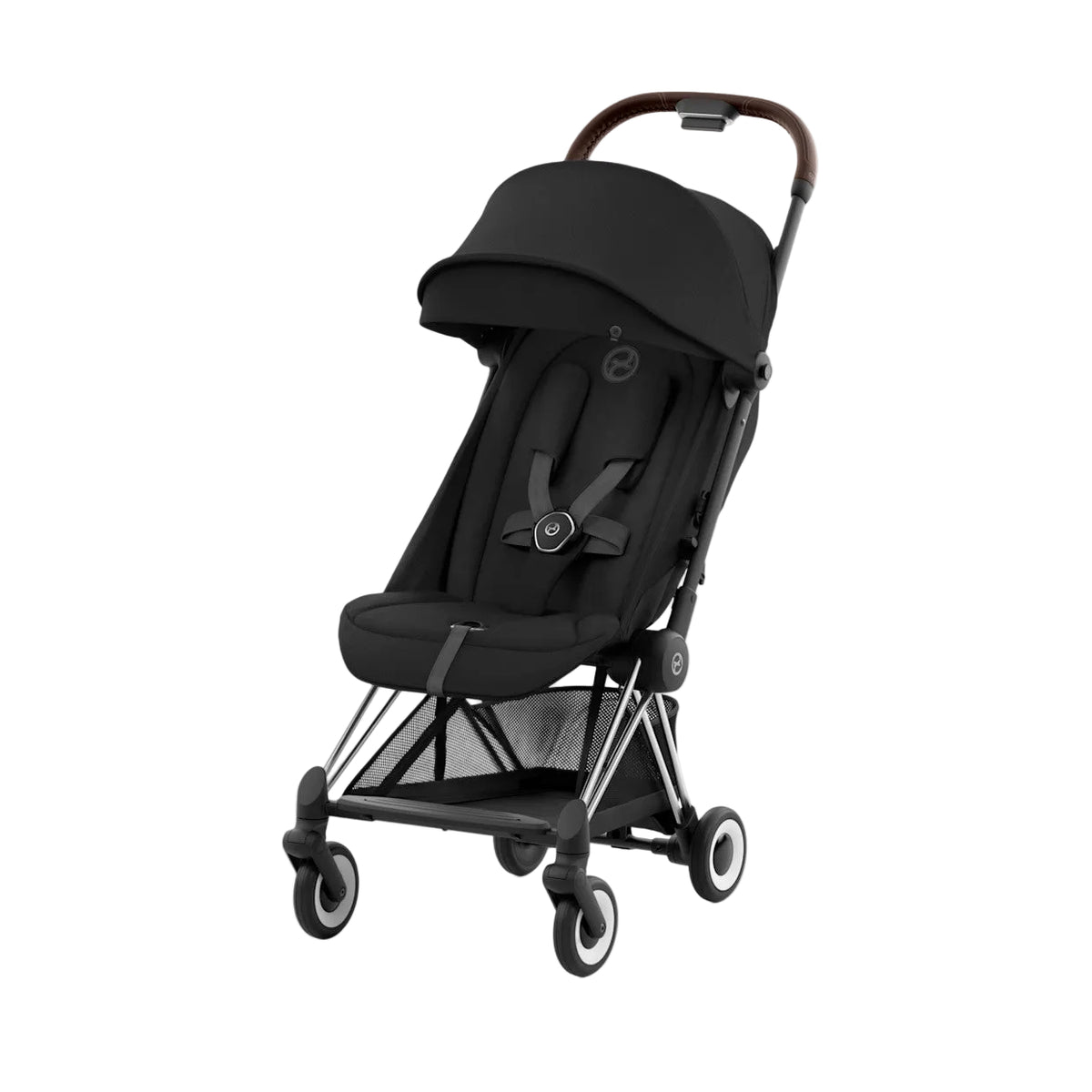 【限定値下げ34650円→16800円】CYBEX COYA Cybex Coya Stroller, Chrome, Sepia Black, 2024 - Open Box