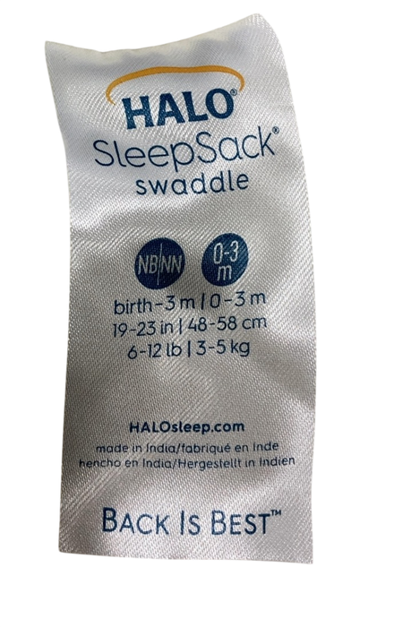 Shop Halo Micro-Fleece Swaddle, Cream, Newborn at GoodBuy Gear