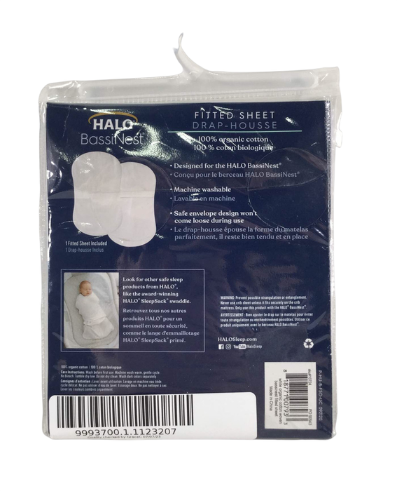 Shop Halo BassiNest Sleeper Fitted Sheet, White at GoodBuy Gear