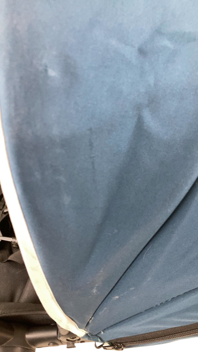 Shop Mockingbird 2nd Seat Kit with Extendable Canopy, Sea, Silver With Penny Leather, Windowpane at GoodBuy Gear