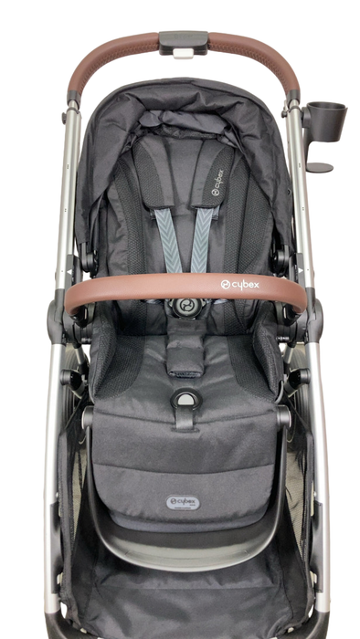 Shop Cybex Gazelle S Modular Stroller, 2024, Moon Black, Silver Frame at GoodBuy Gear