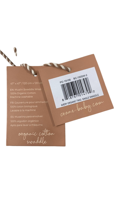 Shop Crane Baby Cotton Muslin Single Swaddle, Avery Poppy at GoodBuy Gear