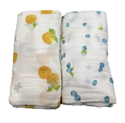 Shop Aden + Anais Large Cotton Muslin Swaddle, 2 Pack, Fresh Fruit at GoodBuy Gear