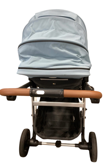 Shop Mockingbird Single to Double 3.0 Stroller, 2025, Silver with Penny Leather, Stone Blue at GoodBuy Gear