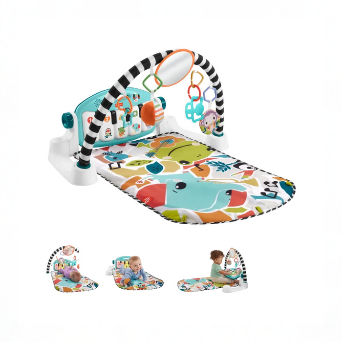 Shop Fisher Price Glow And Grow Kick And Play Piano Activity Mat, New Blue at GoodBuy Gear