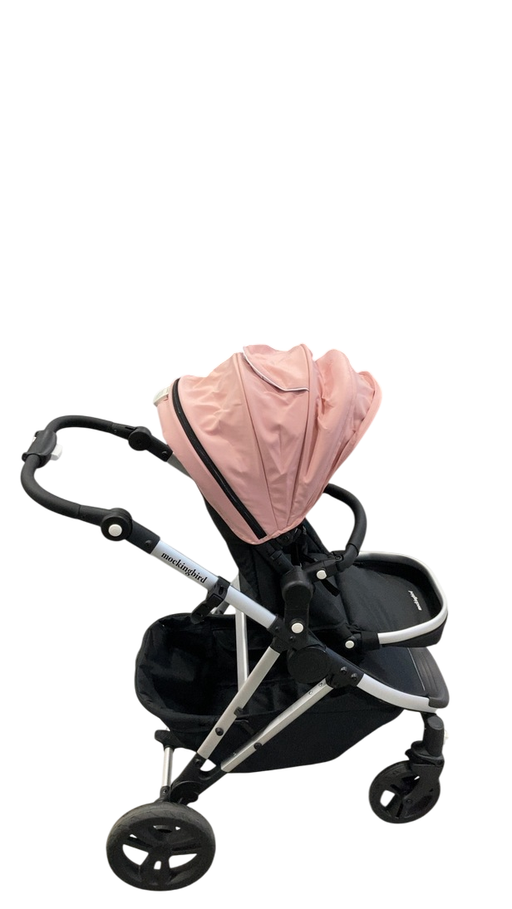 Shop Mockingbird Single 2.0 Stroller, Bloom, Windowpane, Silver With Black Leather, 2025 at GoodBuy Gear