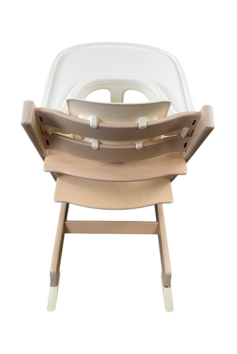 Shop Stokke Tripp Trapp High Chair with Baby Set and Tray, Serene Pink, White at GoodBuy Gear