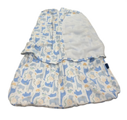 Shop Halo SleepSack Swaddle, Blue Safari Animals, Newborn at GoodBuy Gear