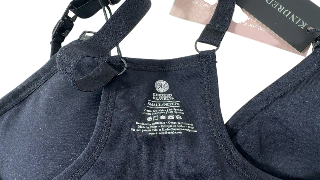 Shop Kindred Bravely Sublime Nursing Sports Bra, Black, Small, Regular at GoodBuy Gear