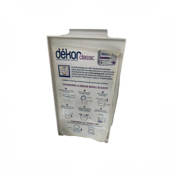 Shop Diaper Dekor Classic Diaper Pail, White at GoodBuy Gear