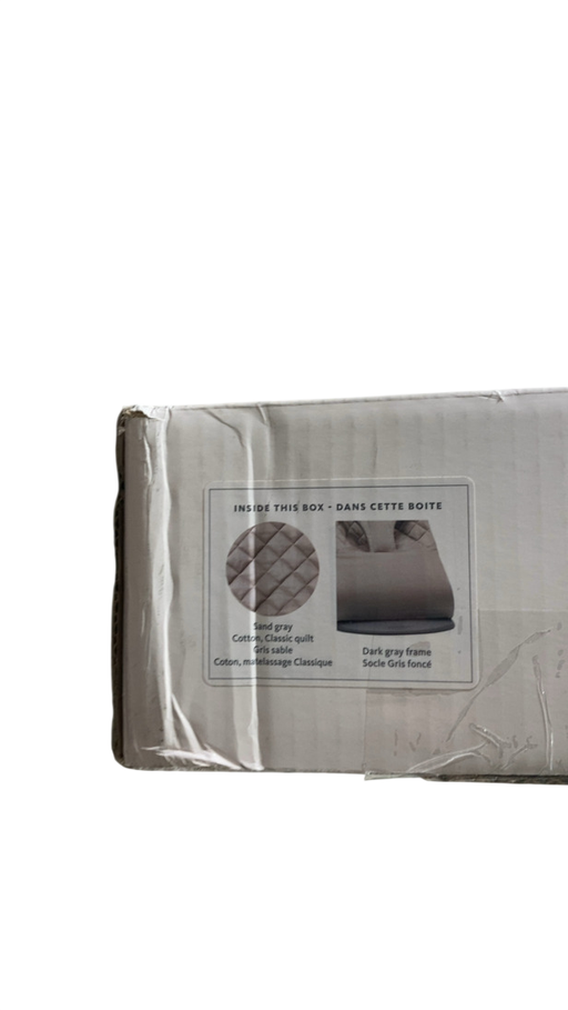 Shop BabyBjorn Bouncer Bliss, Dark Gray Frame, Sand Gray Cotton Classic Quilt at GoodBuy Gear