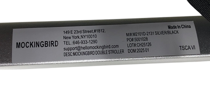 Shop Mockingbird Single to Double 2.0 Stroller, Black, Windowpane, Silver With Black Leather, 2025 at GoodBuy Gear