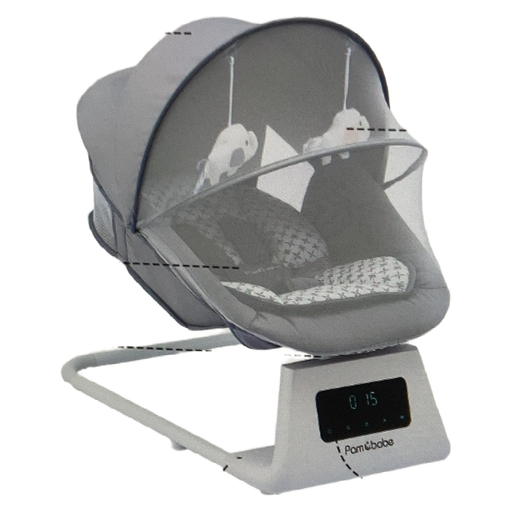 Shop Pamo Babe Baby Swing with 5 Speeds, Grey at GoodBuy Gear