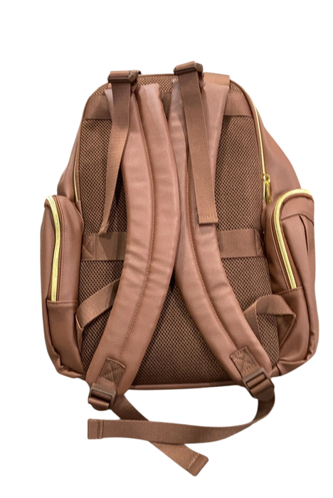 Shop Huggies Signature Hug Pack Diaper Backpack, Cognac Leather at GoodBuy Gear
