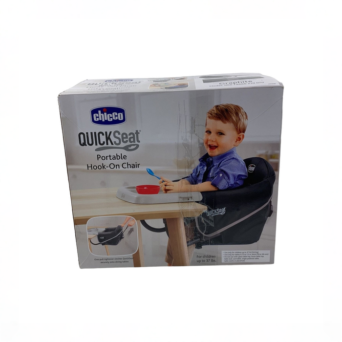 Shop Chicco Quickseat Hook-On Chair, Black at GoodBuy Gear