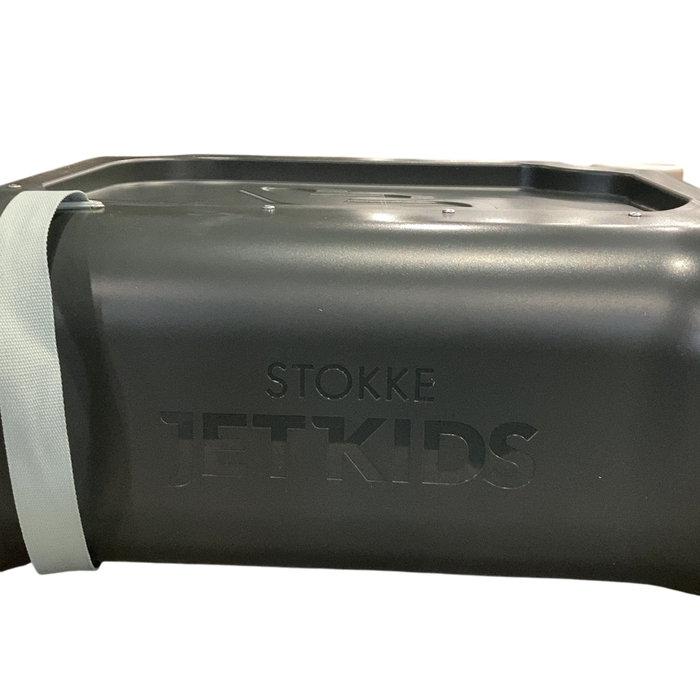 Shop Stokke JetKids BedBox + Crew Backpack Travel Bundle, Midnight Gray at GoodBuy Gear