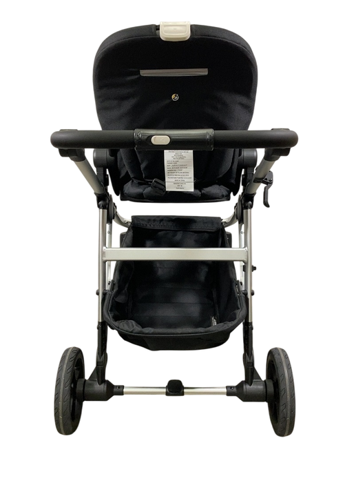 Shop Mockingbird Single to Double 2.0 Stroller, 2024, No Canopy, No Canopy, Silver With Black Leather at GoodBuy Gear