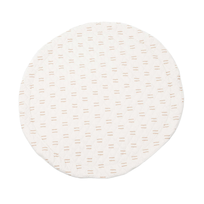 Shop Poppyseed Play Extra Padded Round Play Mat, Neutral Lines at GoodBuy Gear