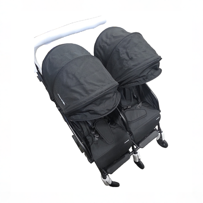 Shop Mompush Lithe Double Stroller, 2026, Black at GoodBuy Gear