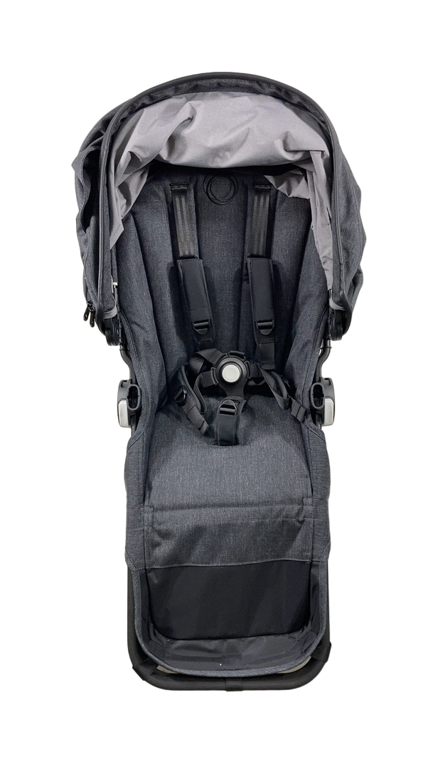 bugaboo donkey 3 extension set grey melange Bugaboo Donkey 3 Duo Extension Set, Washed Black-Washed Black/Black