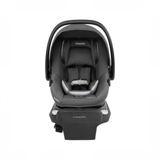 Shop Evenflo Revolve180 LiteMax NXT Rotating Infant Car Seat with SensorSafe and Green & Gentle, 2025, Anchor Gray at GoodBuy Gear
