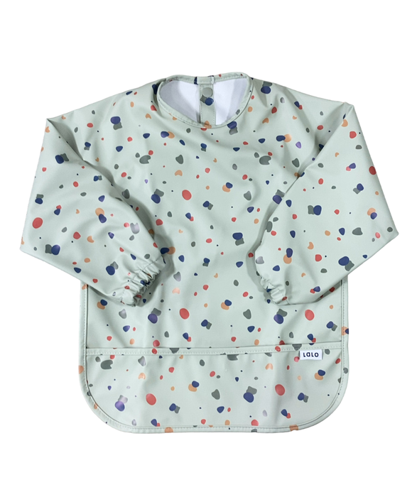 Shop Lalo Smock Bib, Sage Pebble at GoodBuy Gear